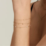 Ania Haie 14kt Gold Pearl and White Sapphire Bracelet BAU003-01YG