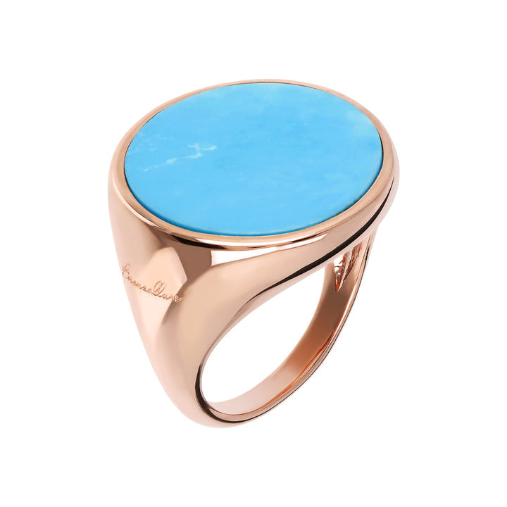 Bronzallure Alba Natural Stone Chevalier Ring Magnesite WSBZ00711.MG