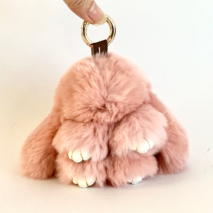 7-Degrees Accessories Plush Bunny Keyring and Bag Charm Small - 7CKRBNS