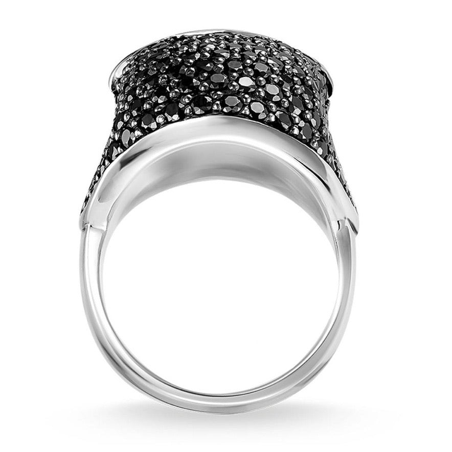 Thomas Sabo Jewellery Ring Skull PavÃ© TR1705M