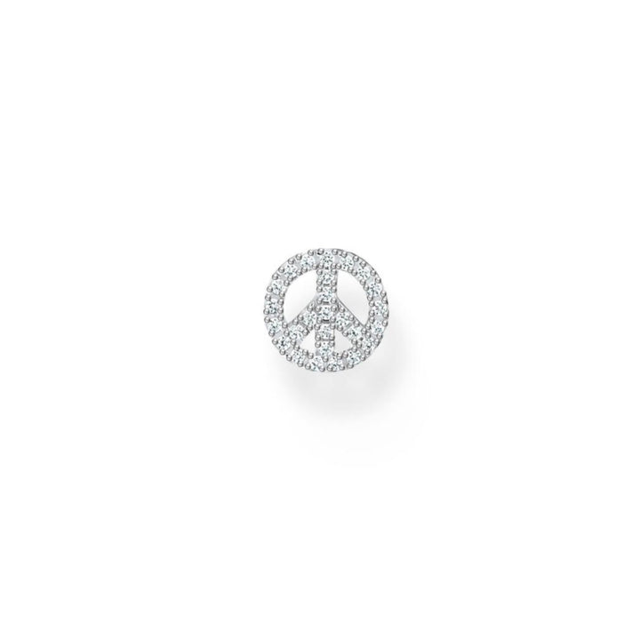Thomas Sabo Charming Single Ear Stud Peace Silver TH2218