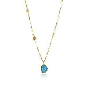 Ania Haie Turquoise Pendant Necklace Gold N014-02G