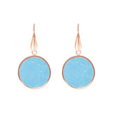 Bronzallure Alba Stone Mini Disc Earrings Magnesite WSBZ00712.MG