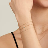 Ania Haie 14kt Gold Stargazer Natural Diamond Bar Bracelet BAU004-02YG