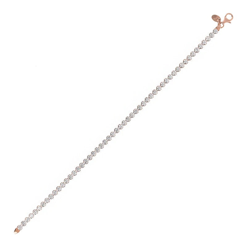 Bronzallure Altissima Tennis Bracelet White CZ WSBZ00576.WR