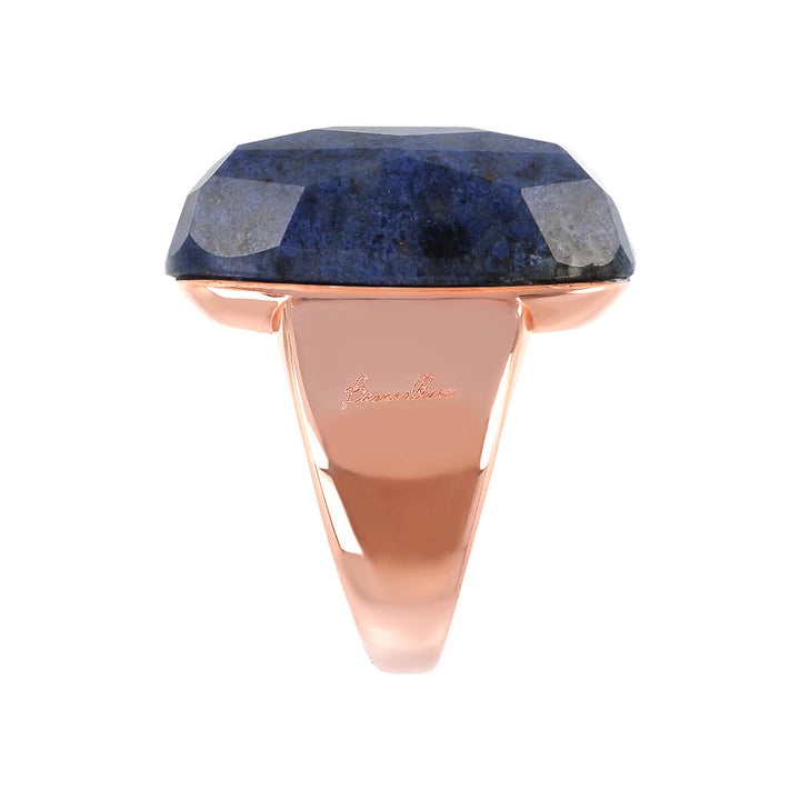 Bronzallure Incanto Scrabble Ring with Natural Dumortierite Stone WSBZ01863.DUM