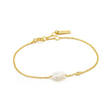 Ania Haie Pearl of Wisdom Pearl Bracelet Gold B019-01G