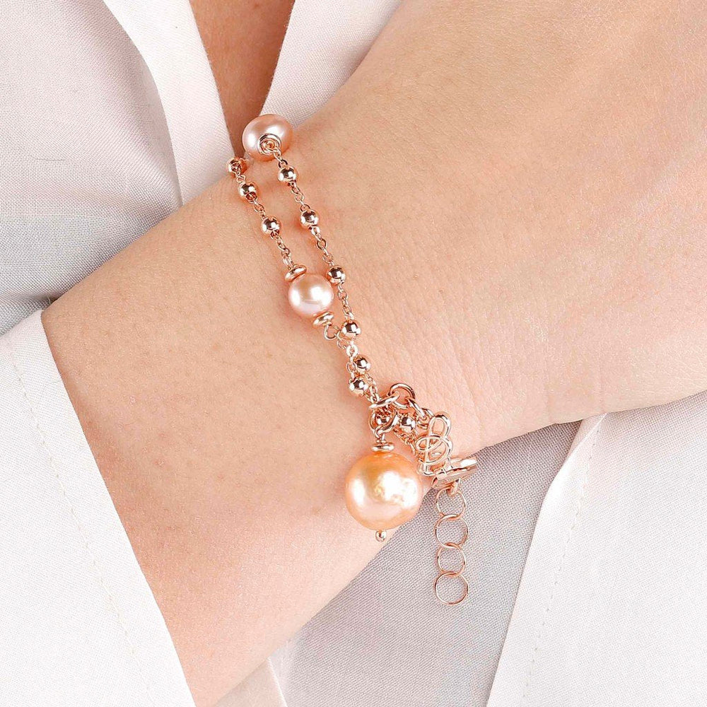 Bronzallure Pearl Rosary Bracelet